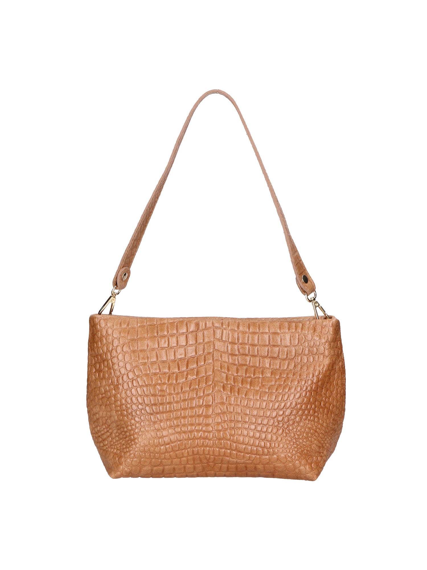 Lorelei Borsa a spalla da donna Vera pelle croco 06498-041 MARRONE Gave Lux
