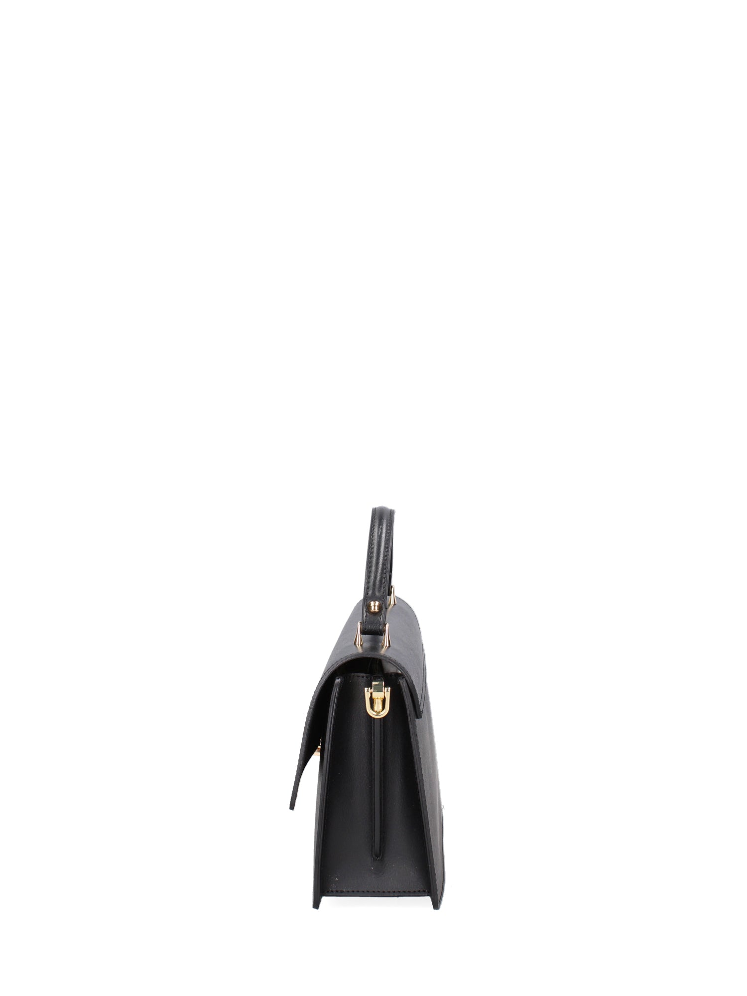 Borsa a mano da donna 100% vera pelle JR-W-1103-BX-BLACK + GOLD John Richmond