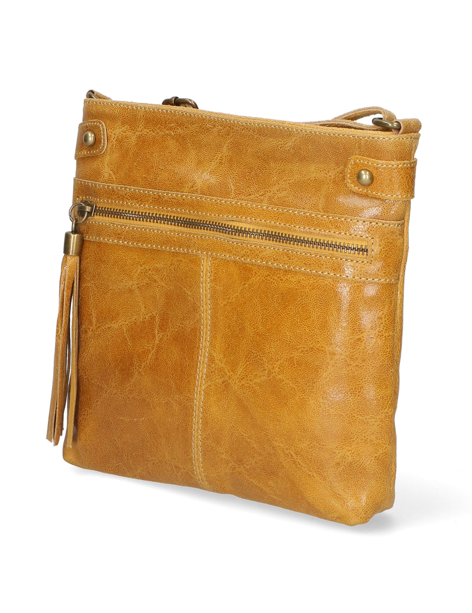 Carmen Borsa a tracolla da donna Vera pelle 10034-GIALLO Gave Lux