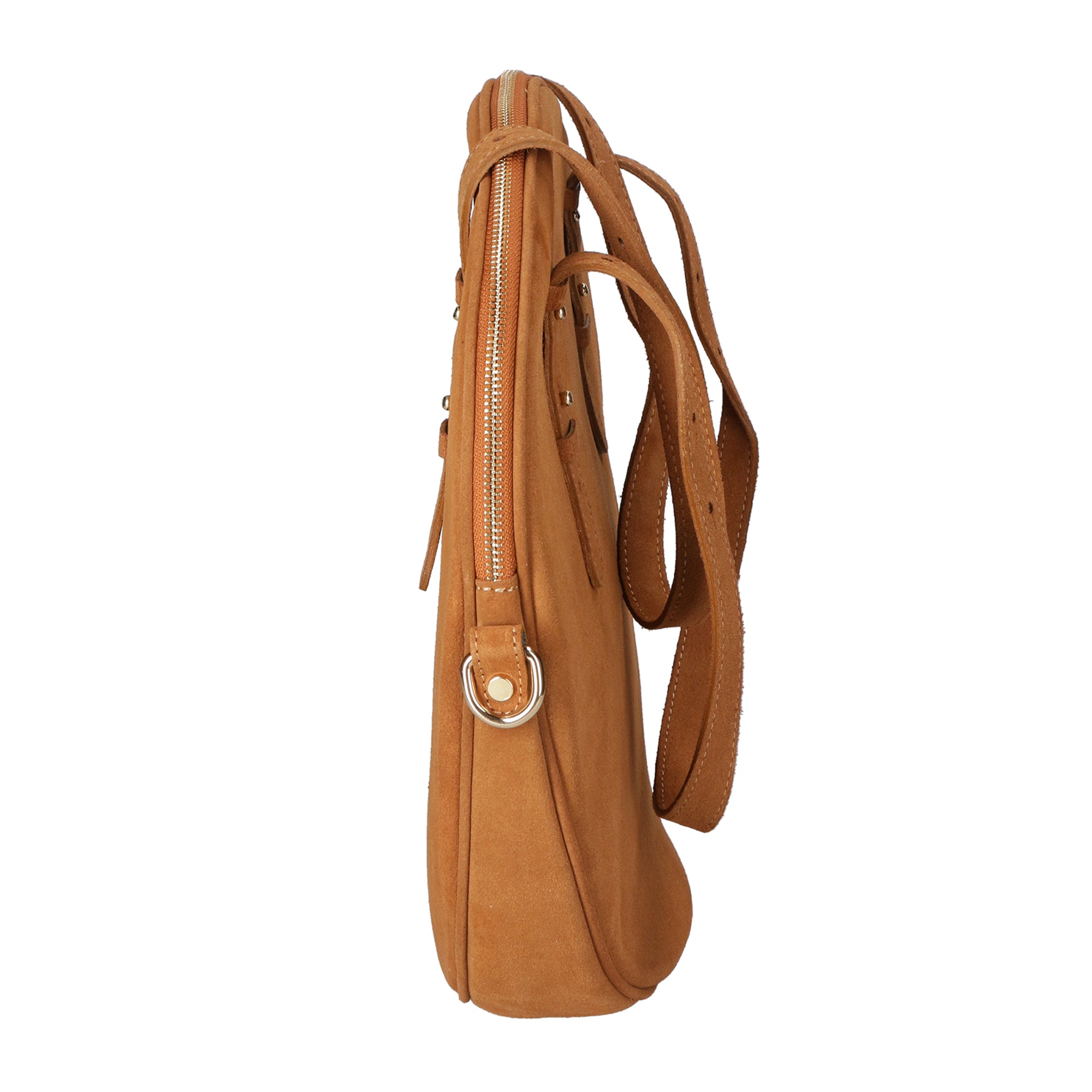 Borsa a mano da donna Vera pelle scamosciata MYB-8033-FW-TABACCO My Best Bag