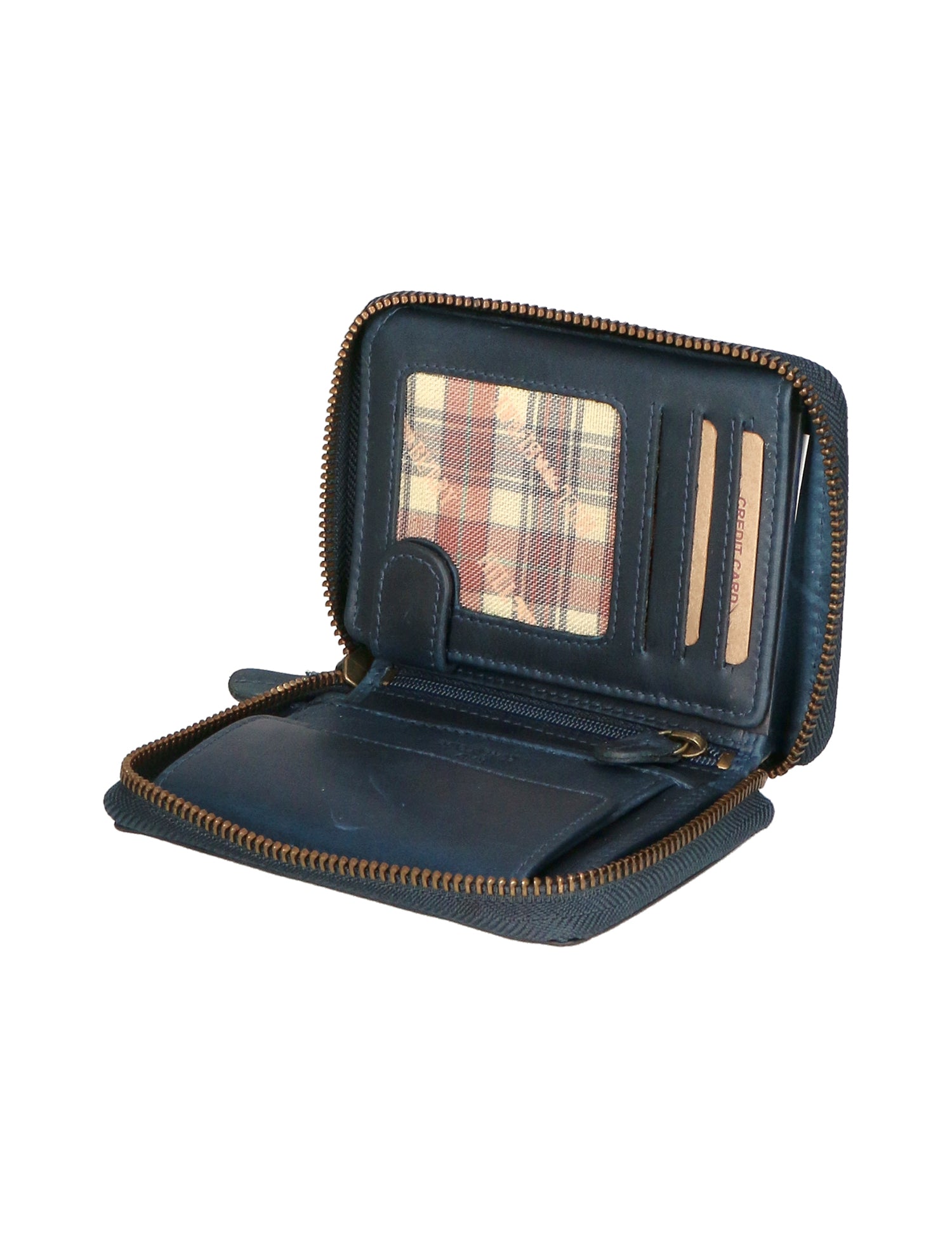 Portafoglio da uomo in vera pelle RFID HILB-1406-BLU Hill Burry