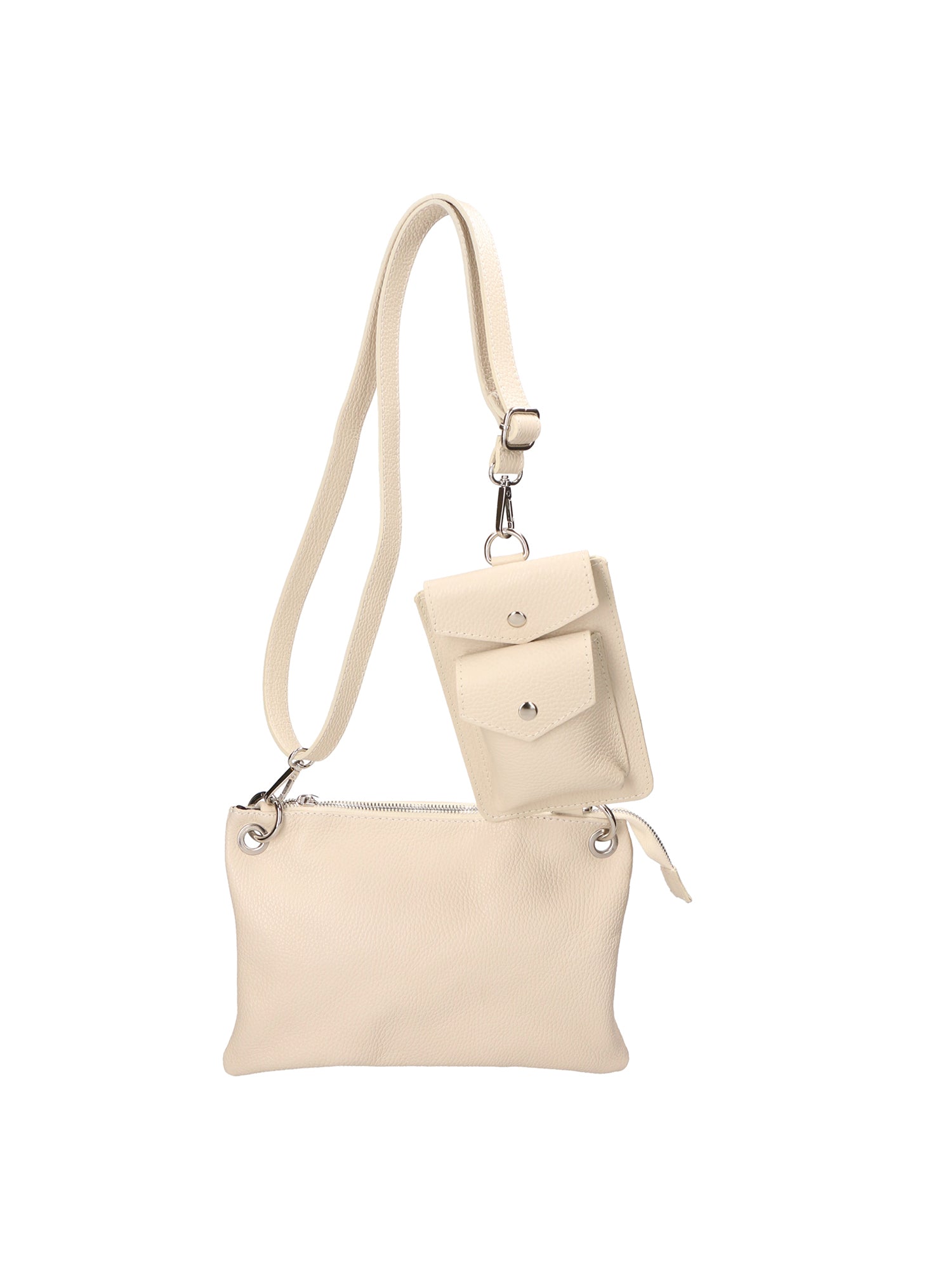 Ifigenia Borsa a tracolla da donna Vera pelle 05932-D37 LATTE MILK Gave Lux