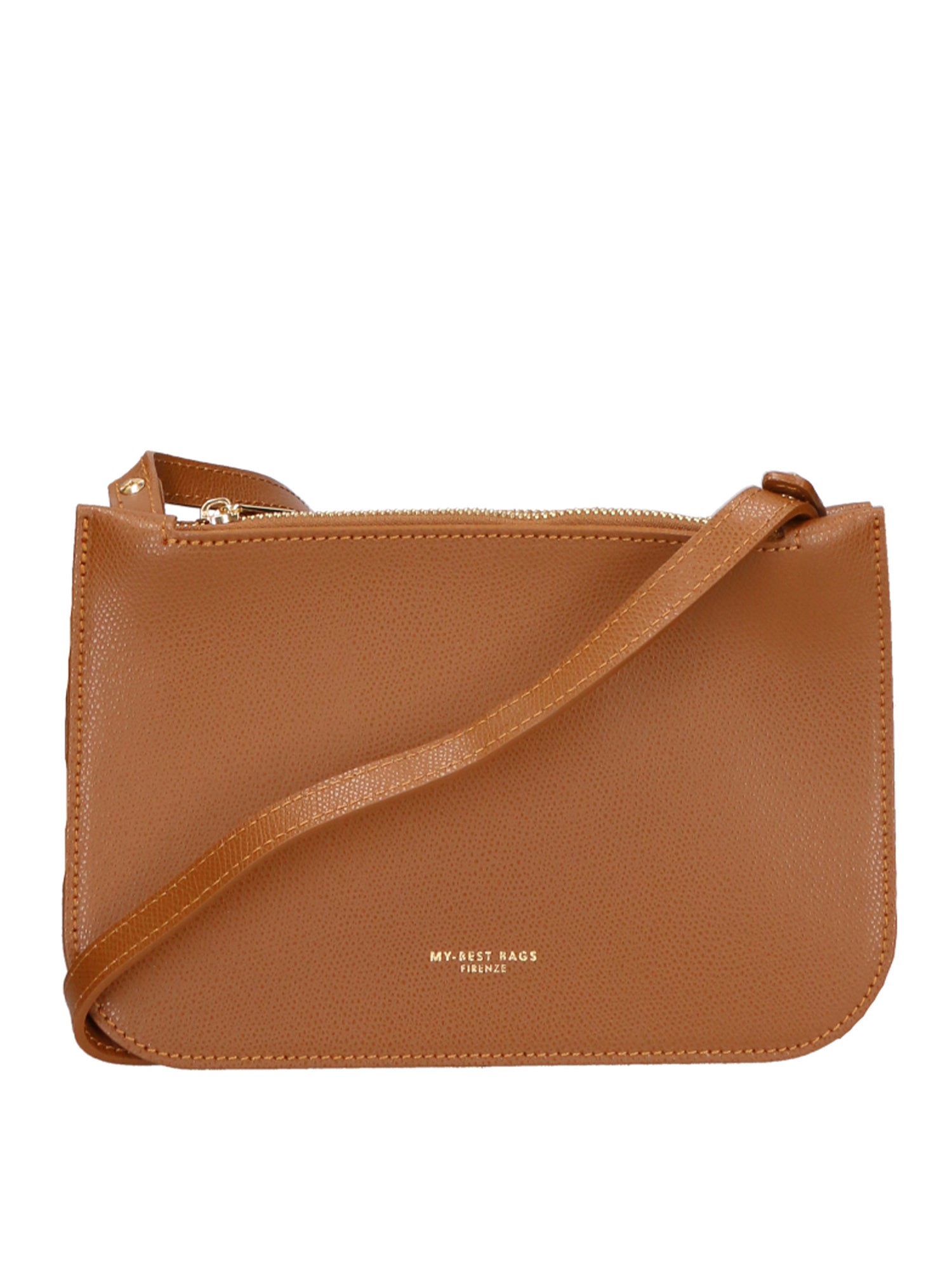 Borsa a tracolla da donna Vera pelle MYB-8029-FW-PL17 CUOIO SCURO My Best Bag