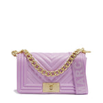 Borsa a mano da donna 100% Pvc FLAT S-ORCHID BOUQUET + OFF GOLD Marc Ellis
