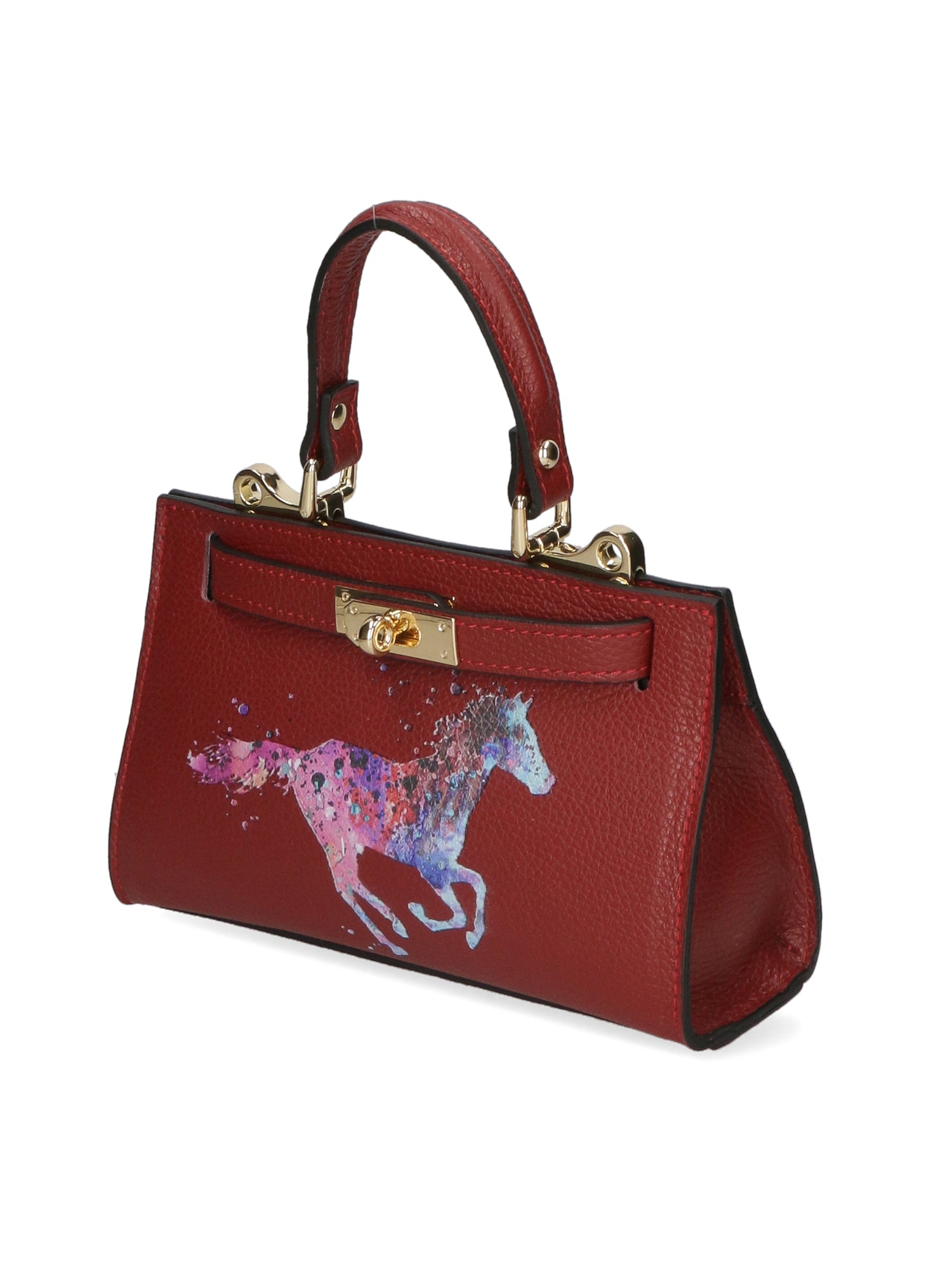 Noel Borsa a mano da donna Vera pelle 04265-D10 ROSSO SCURO DARK RED Gave Lux