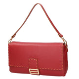 Walda Borsa a spalla da donna Vera pelle 06868-D10 ROSSO SCURO Gave Lux