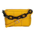 Aida Borsa a mano da donna Vera pelle 04722-D04 GIALLO YELLOW Gave Lux