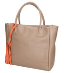 Verdiana Borsa a mano da donna Vera Pelle 06505-D40 TAUPE Gave Lux