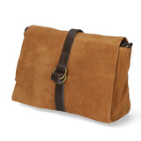 Benedetta Borsa a tracolla da donna Pelle Scamosciata 10011-MARRONE Gave Lux
