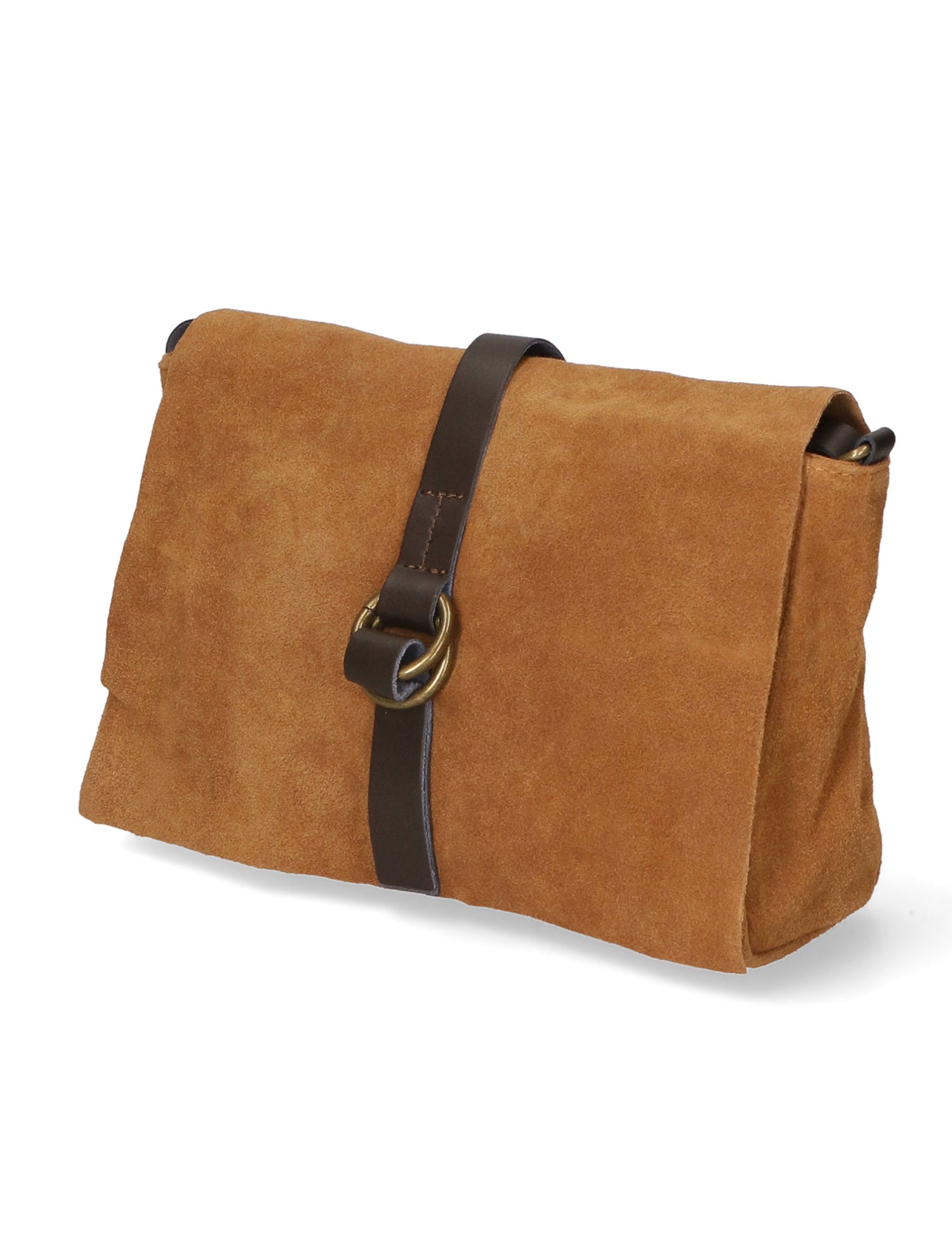 Benedetta Borsa a tracolla da donna Pelle Scamosciata 10011-MARRONE Gave Lux