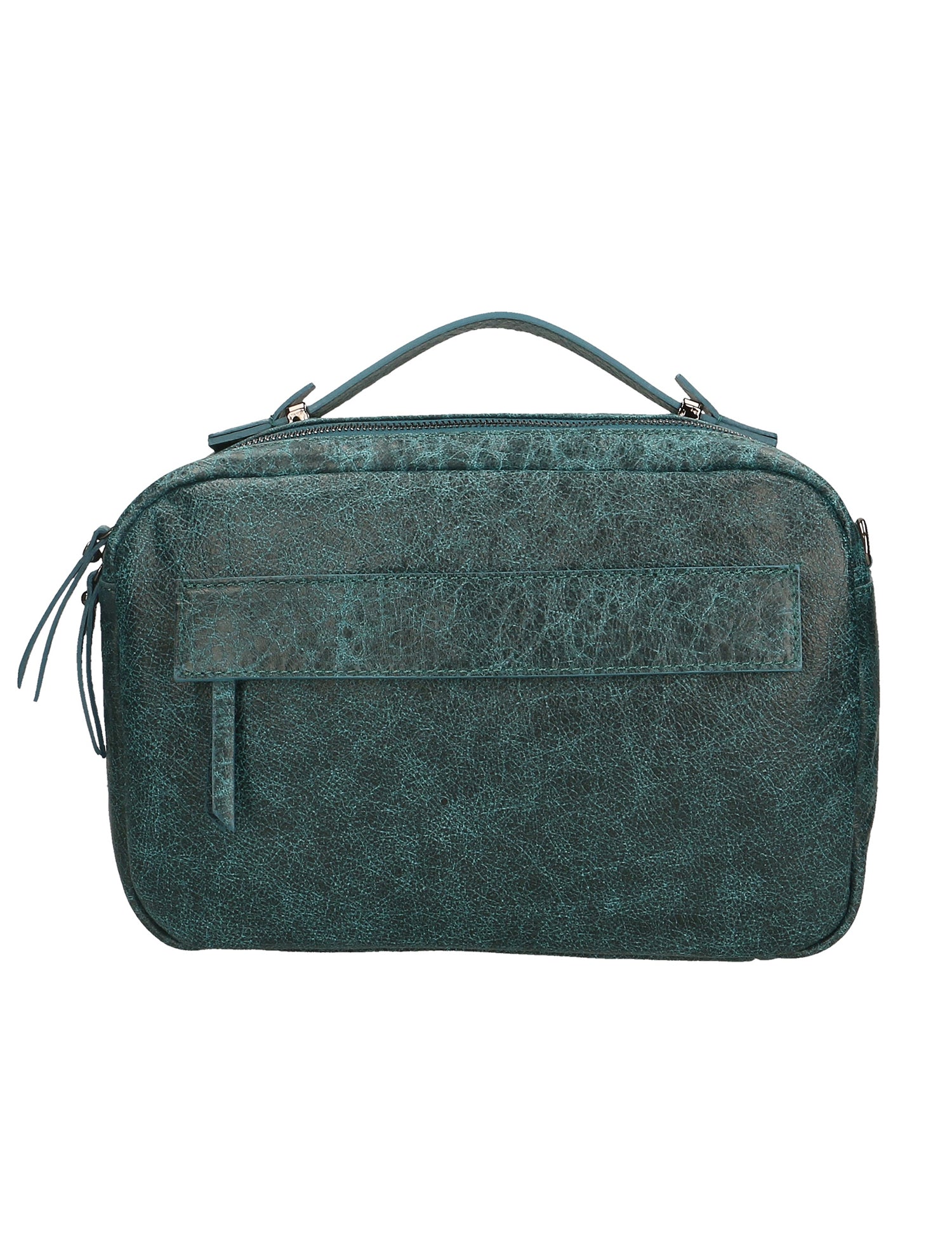 Vera Pelle 6542-PETROLIO Borsa a mano unisex Modello Avelon Gave Lux