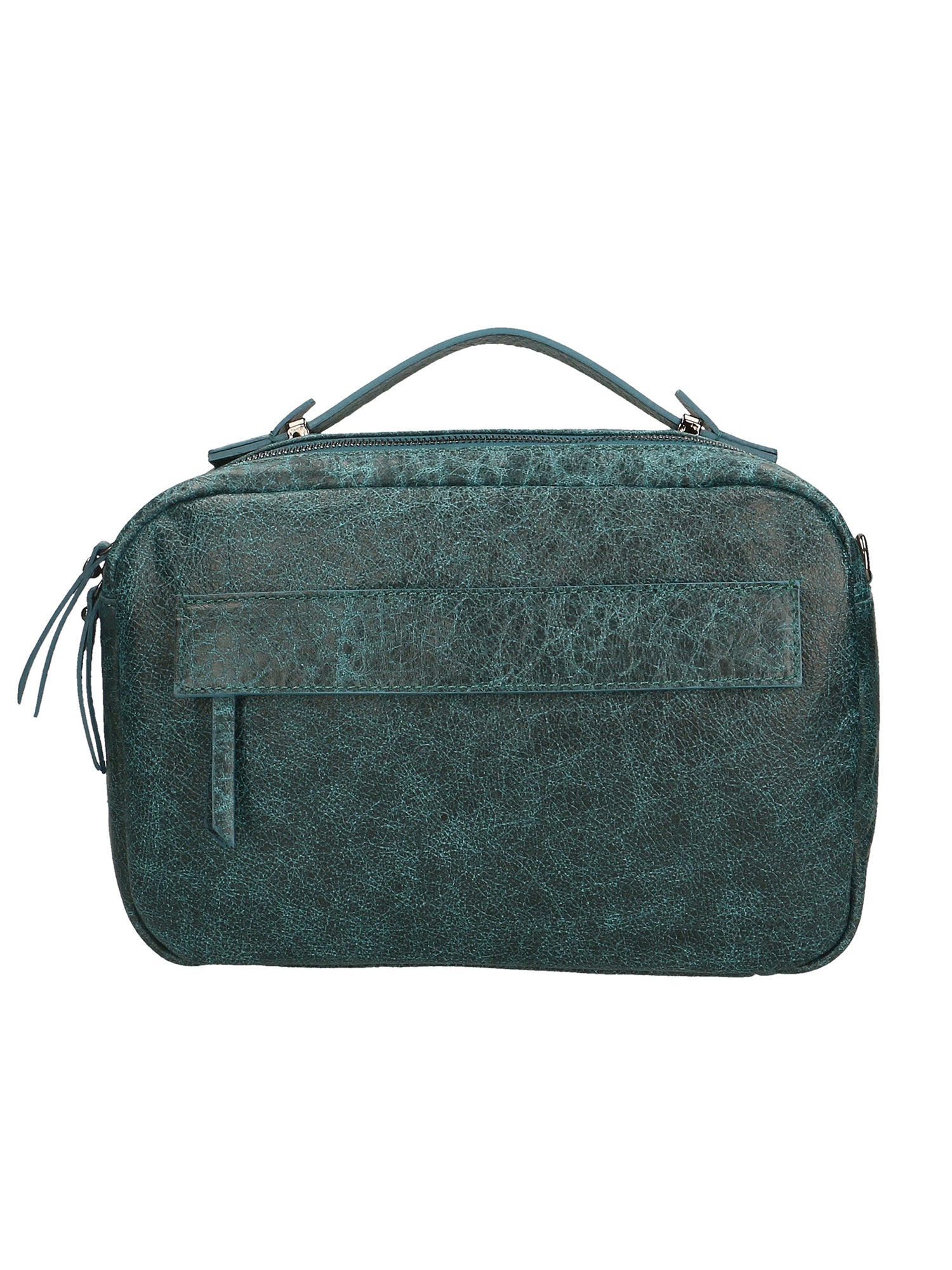 Vera Pelle 6542-PETROLIO Borsa a mano unisex Modello Avelon Gave Lux