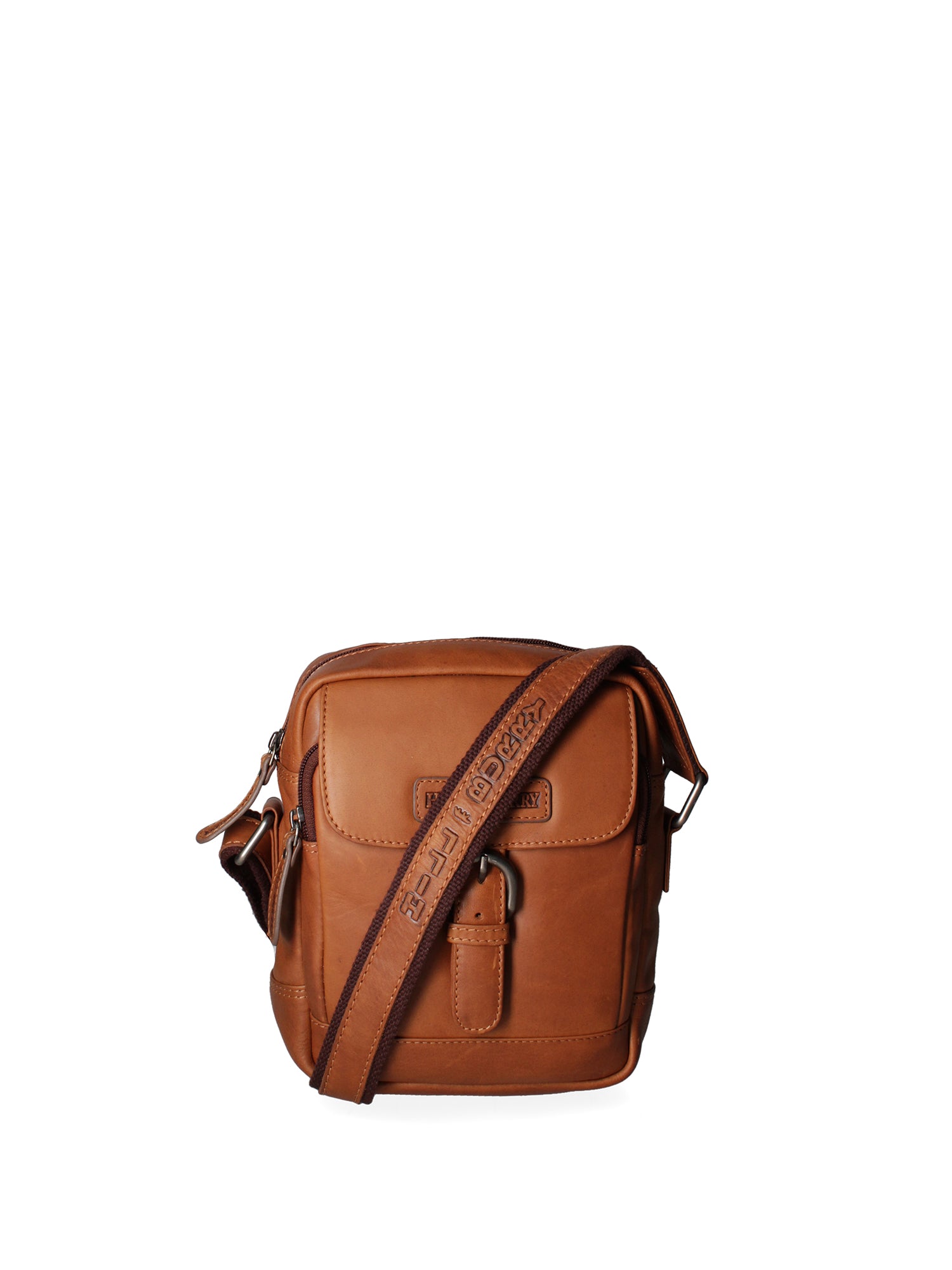 Borsa a tracolla da uomo 100% vera pelle HILB-HT06-CUOIO Hill Burry