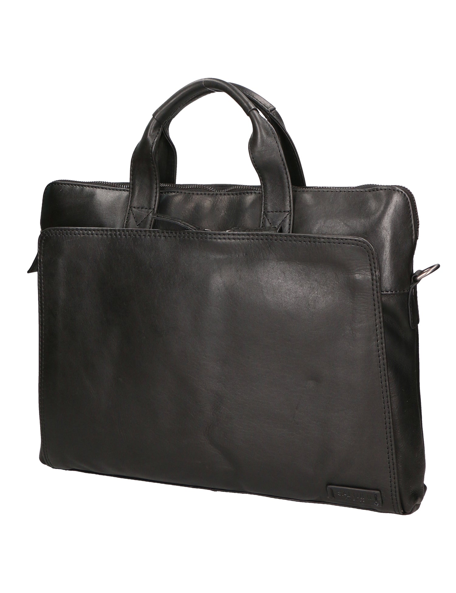 Borsa a tracolla unisex vera pelle Tutte le stagioni SN5862647-BLACK Santini Firenze