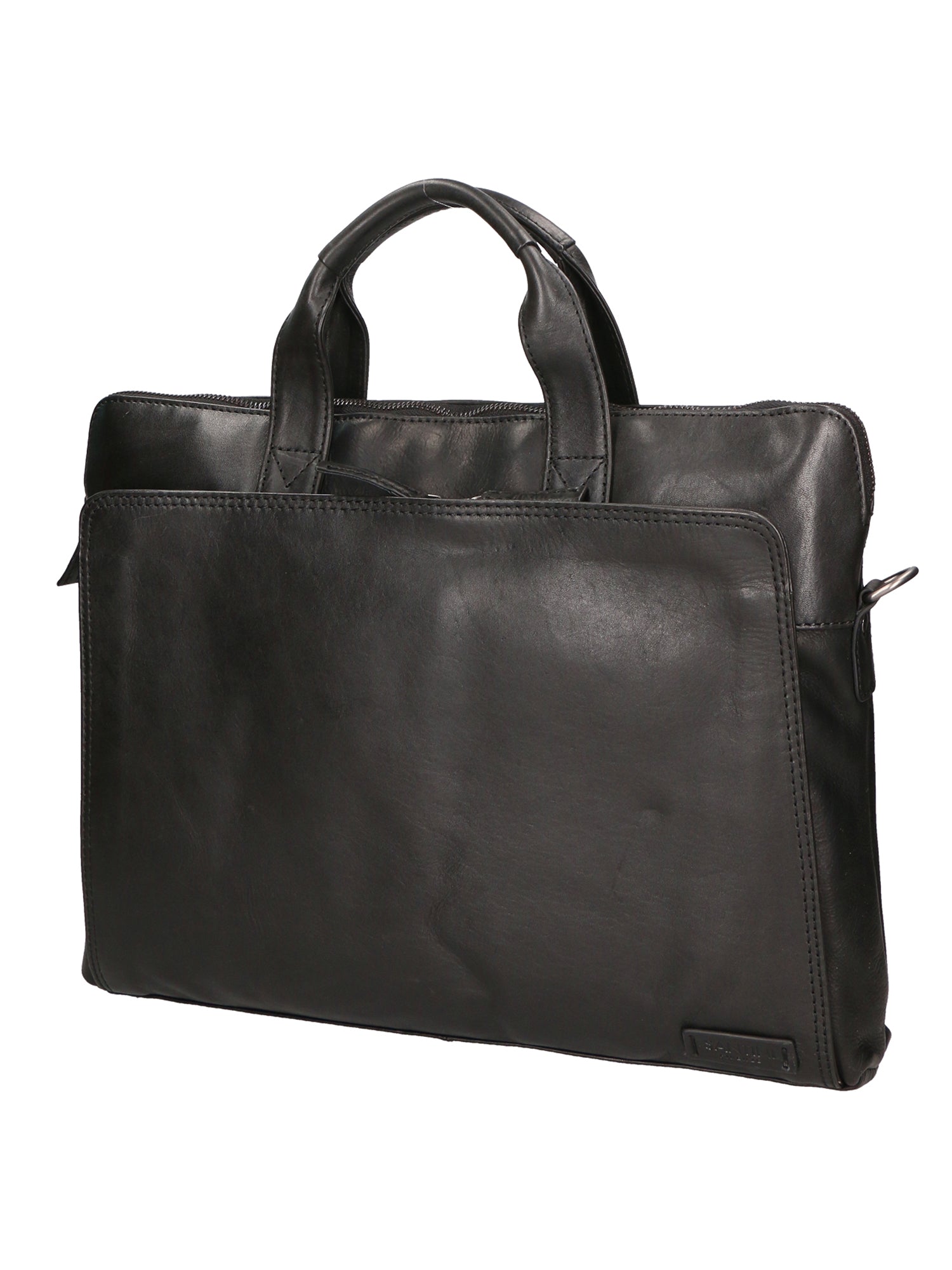 Borsa a tracolla unisex vera pelle Tutte le stagioni SN5862647-BLACK Santini Firenze