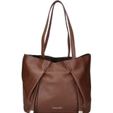 Iridea Borsa a spalla da donna 100% poliuretano B16261-MARRONE Braccialini
