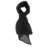 Tiziana L2038-NERO Foulard unisex Cotone e Seta Gave Lux