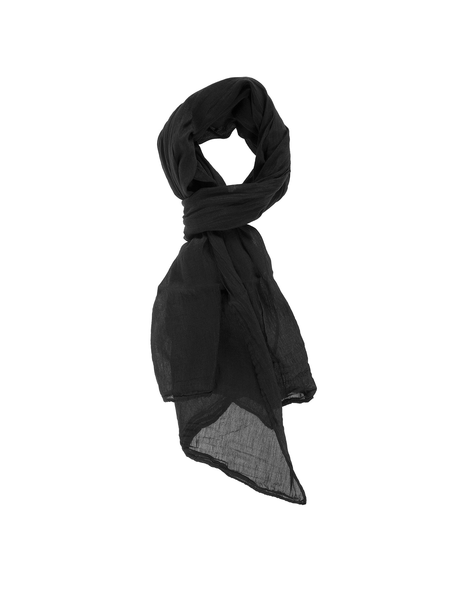 Tiziana L2038-NERO Foulard unisex Cotone e Seta Gave Lux