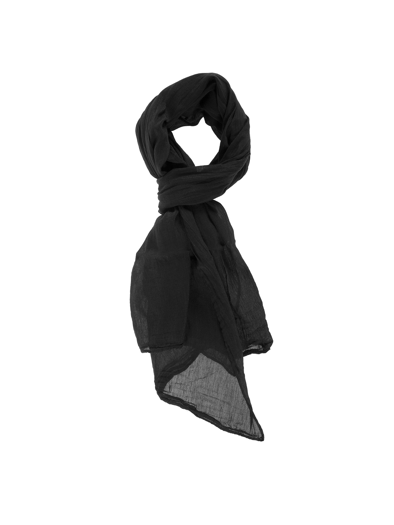 Tiziana L2038-NERO Foulard unisex Cotone e Seta Gave Lux