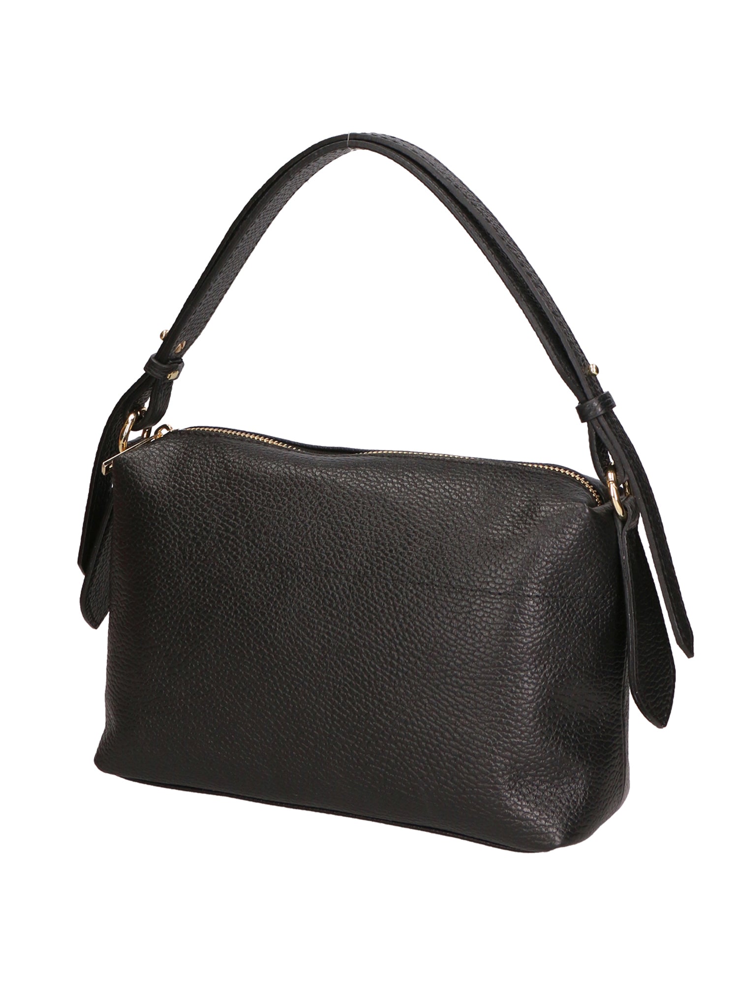 Vivienne Borsa a spalla da donna Vera pelle 06674-D28 NERO + D28 NERO Gave Lux