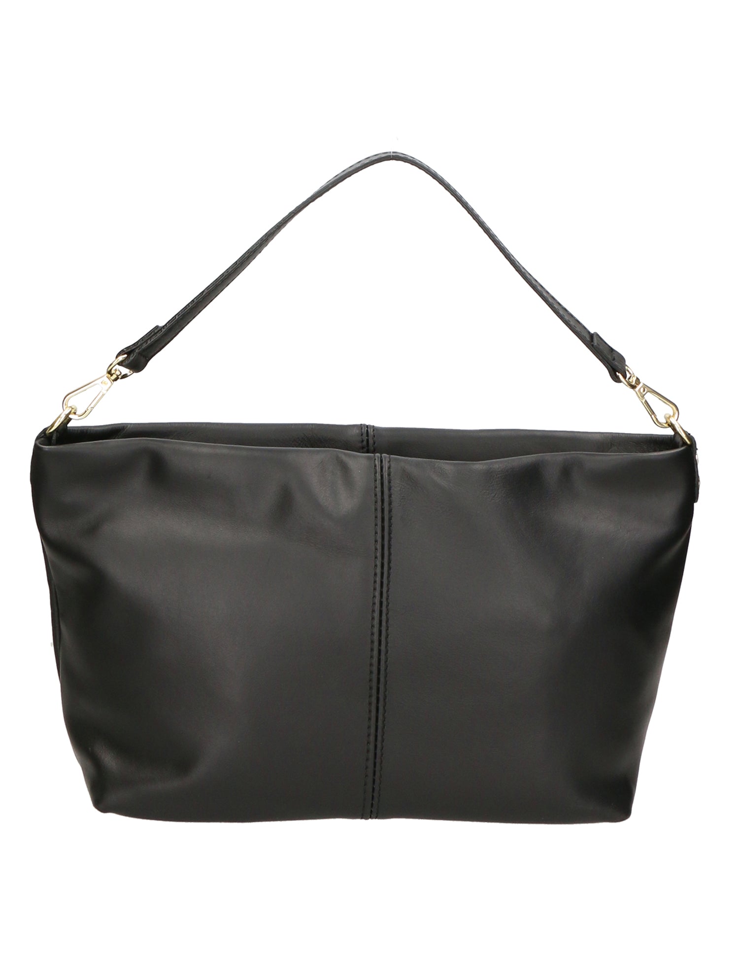 Ginevra Borsa a spalla da donna Vera pelle 05936-NERO BLACK Gave Lux