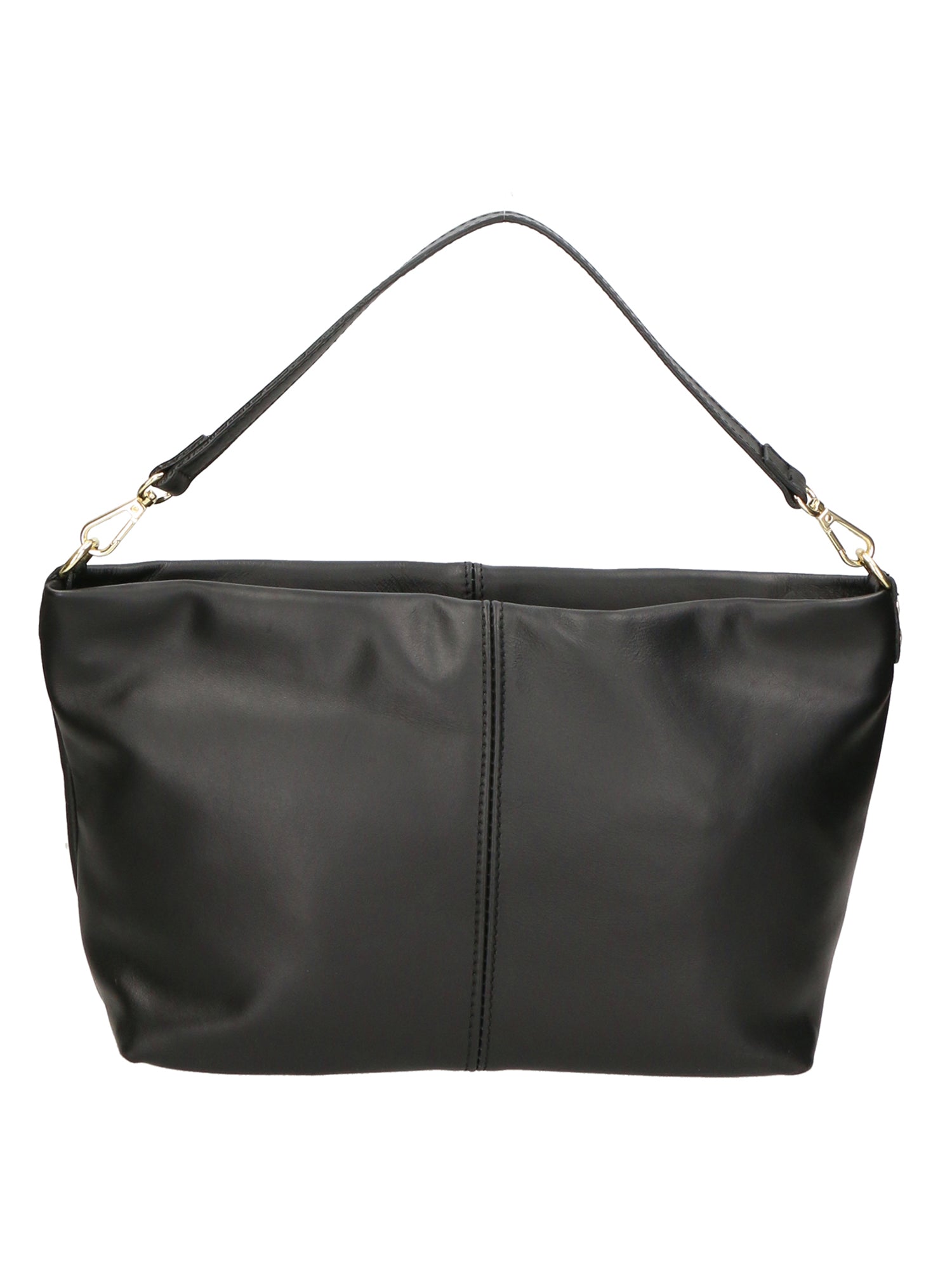 Ginevra Borsa a spalla da donna Vera pelle 05936-NERO BLACK Gave Lux