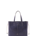 Borsa a mano unisex vera pelle Made in Italy 4611-BLU Alessia Firenze