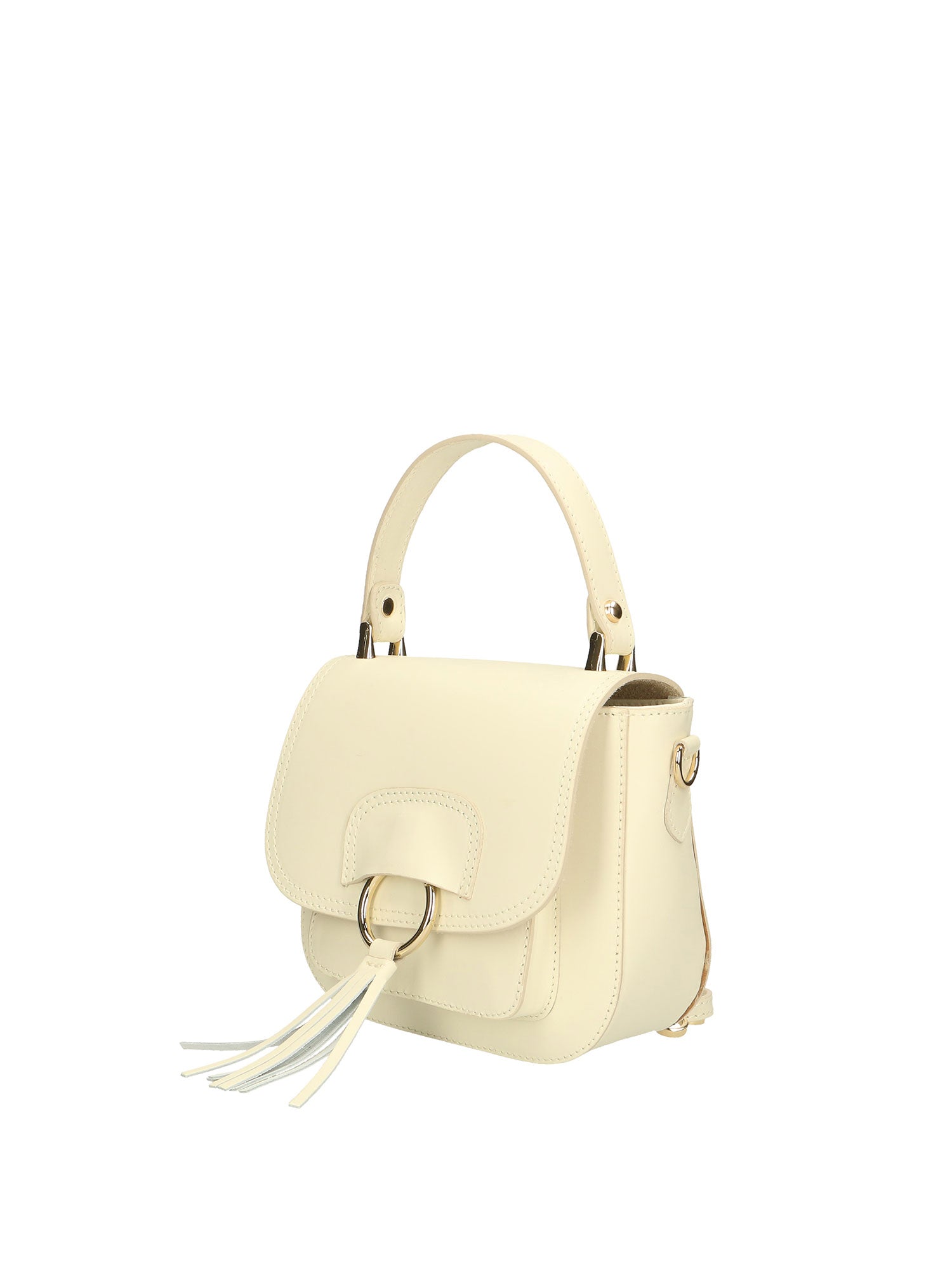 Ravenna Borsa a mano da donna Vera pelle 1524-BEIGE Gave Lux
