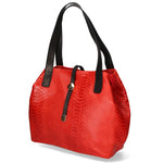 Clarissa Borsa a mano da donna Vera pelle 5276-023 ROSSO Gave Lux
