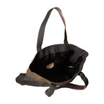 Maura Borsa a mano unisex Canvas e pelle ZG3012-NERO BLACK Gave Lux