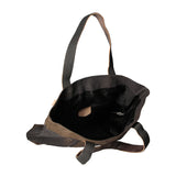 Maura Borsa a mano unisex Canvas e pelle ZG3012-NERO BLACK Gave Lux