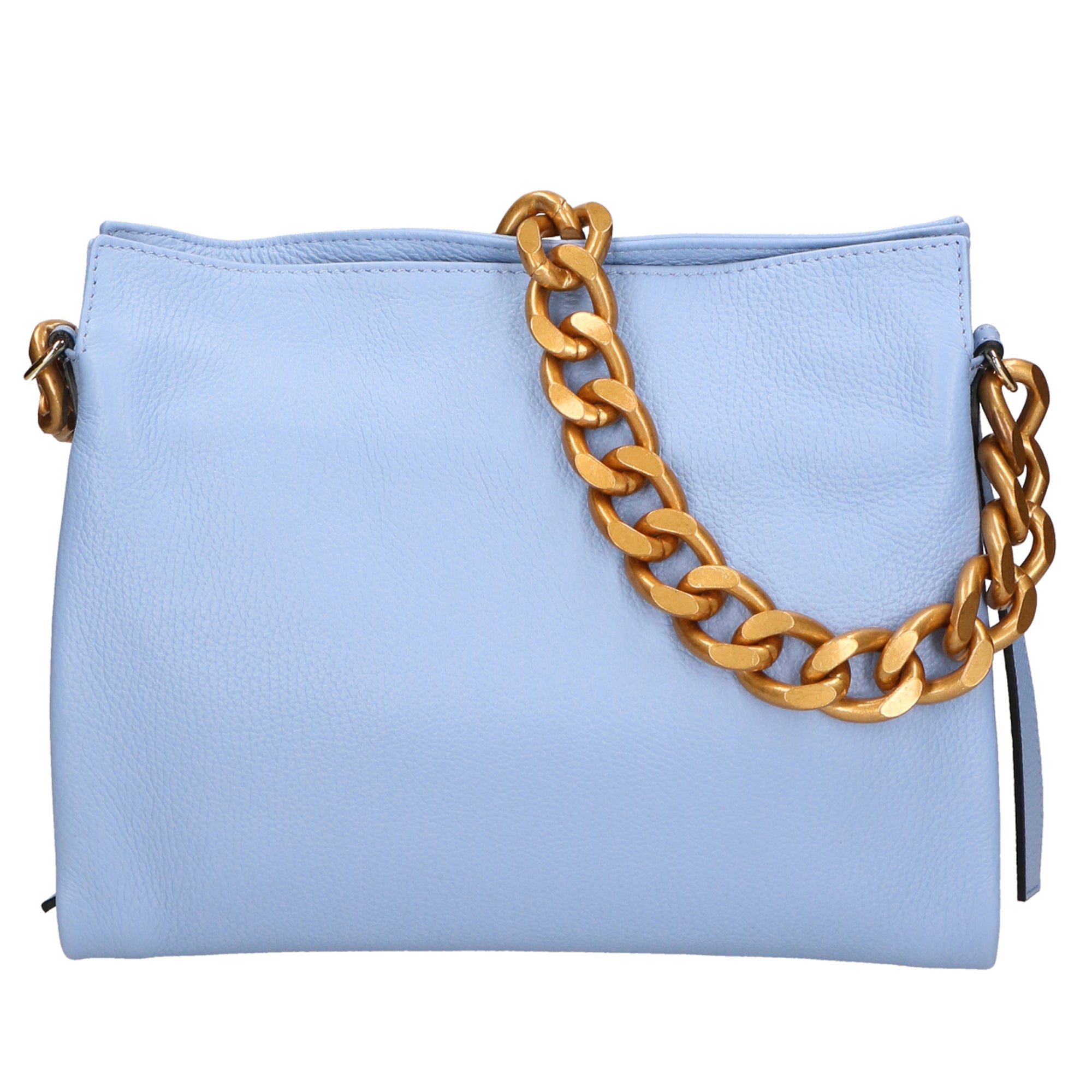 Ilda Borsa a spalla da donna Vera pelle 06110-D220 AZZURRO Gave Lux