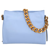 Ilda Borsa a spalla da donna Vera pelle 06110-D220 AZZURRO Gave Lux