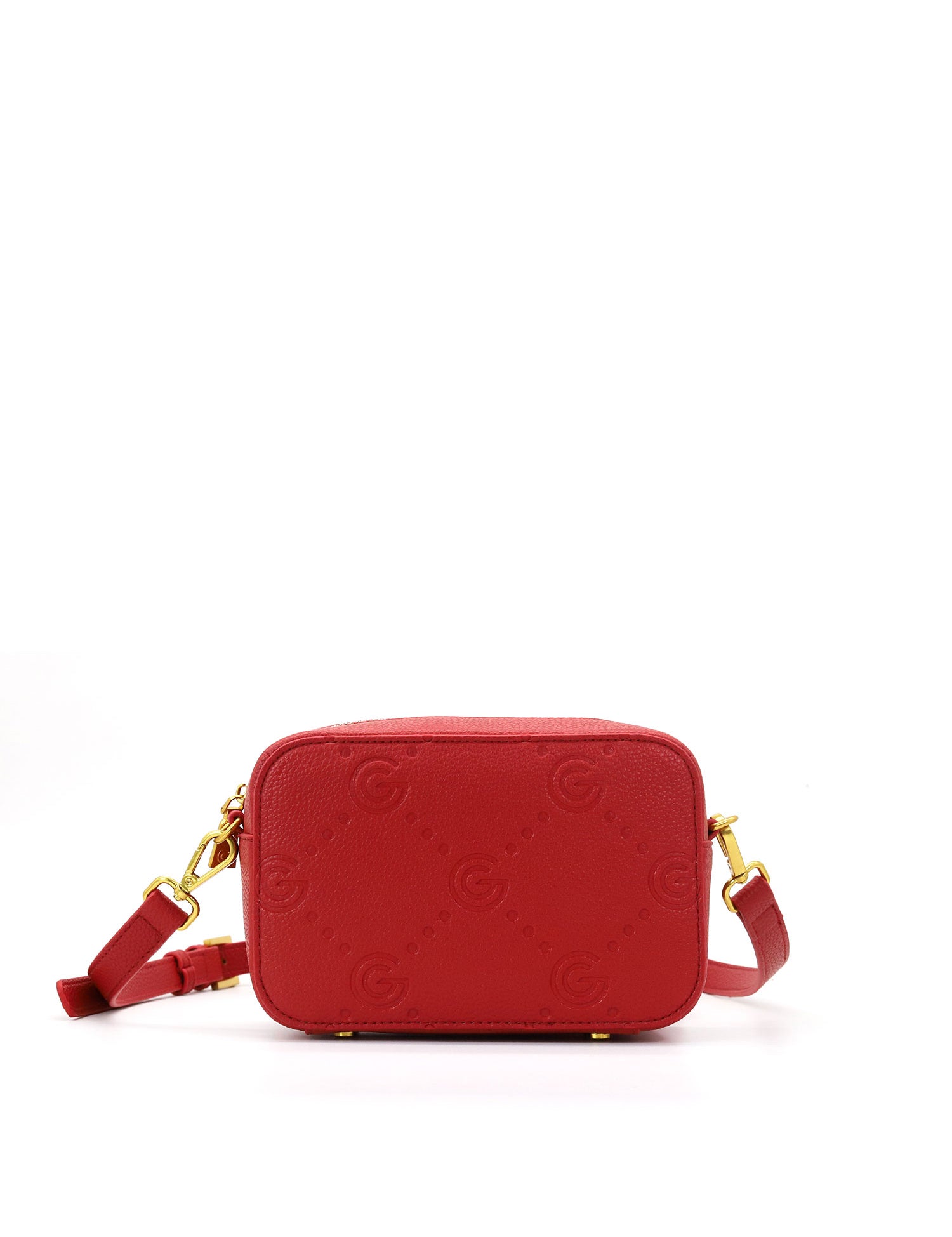 Borsa a tracolla da donna 100% pelle vegana PU GGB014RED Gabriella G Firenze