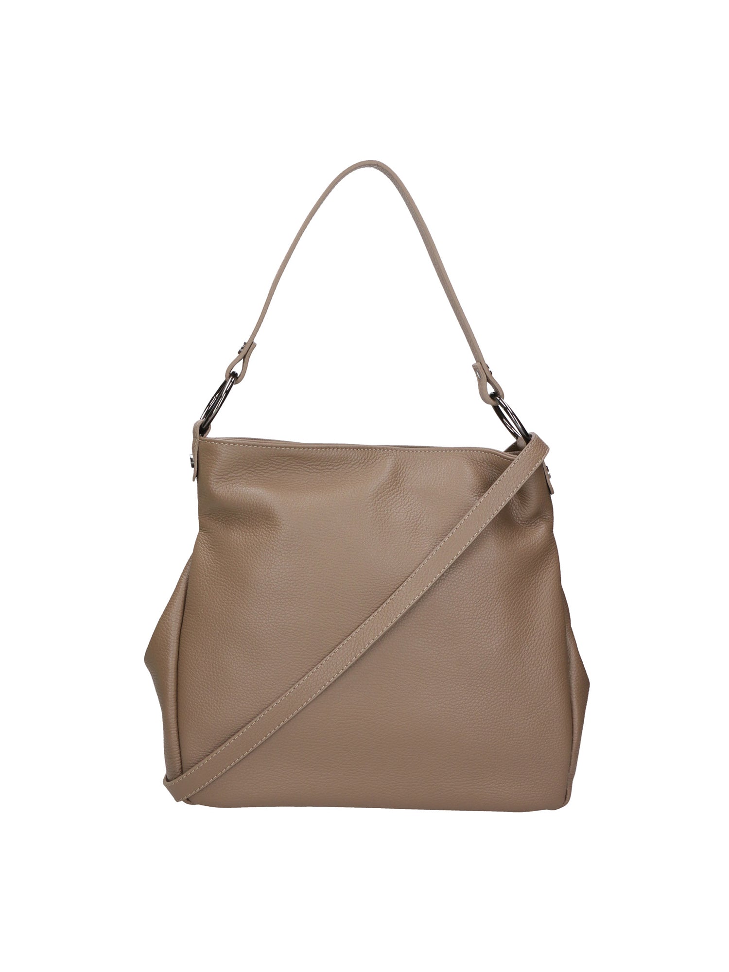 Bea Borsa a spalla da donna 100% pelle 05710-D40 TAUPE TAUPE Gave Lux