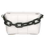 Aida Borsa a mano da donna Vera pelle 04722-BIANCO WHITE Gave Lux