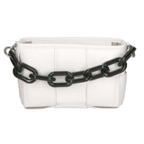 Aida Borsa a mano da donna Vera pelle 04722-BIANCO WHITE Gave Lux