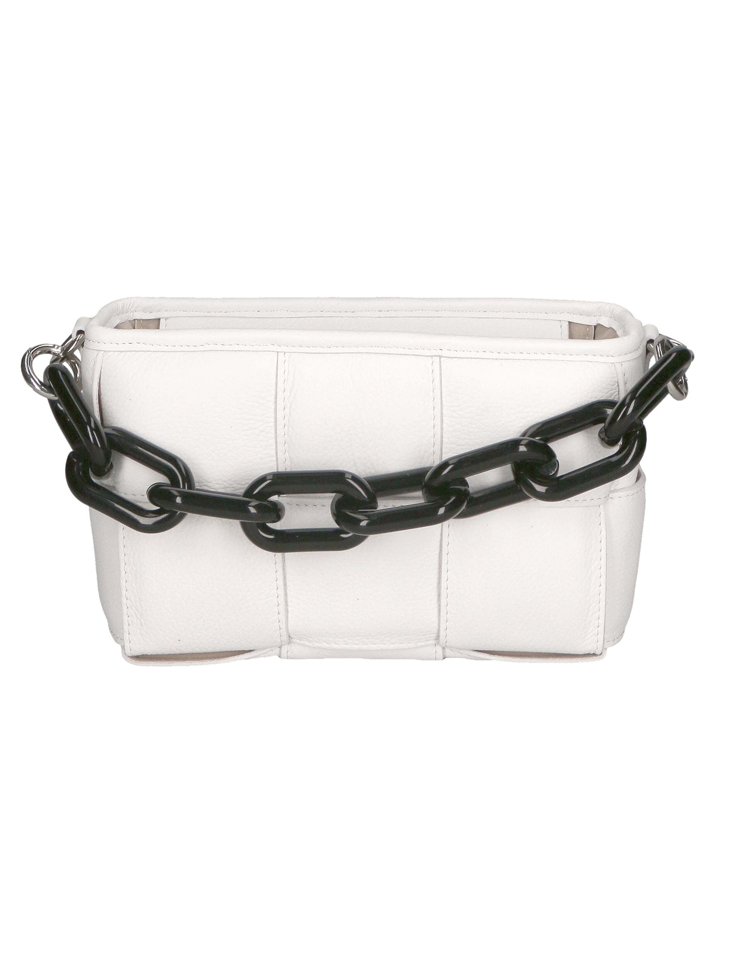Aida Borsa a mano da donna Vera pelle 04722-BIANCO WHITE Gave Lux