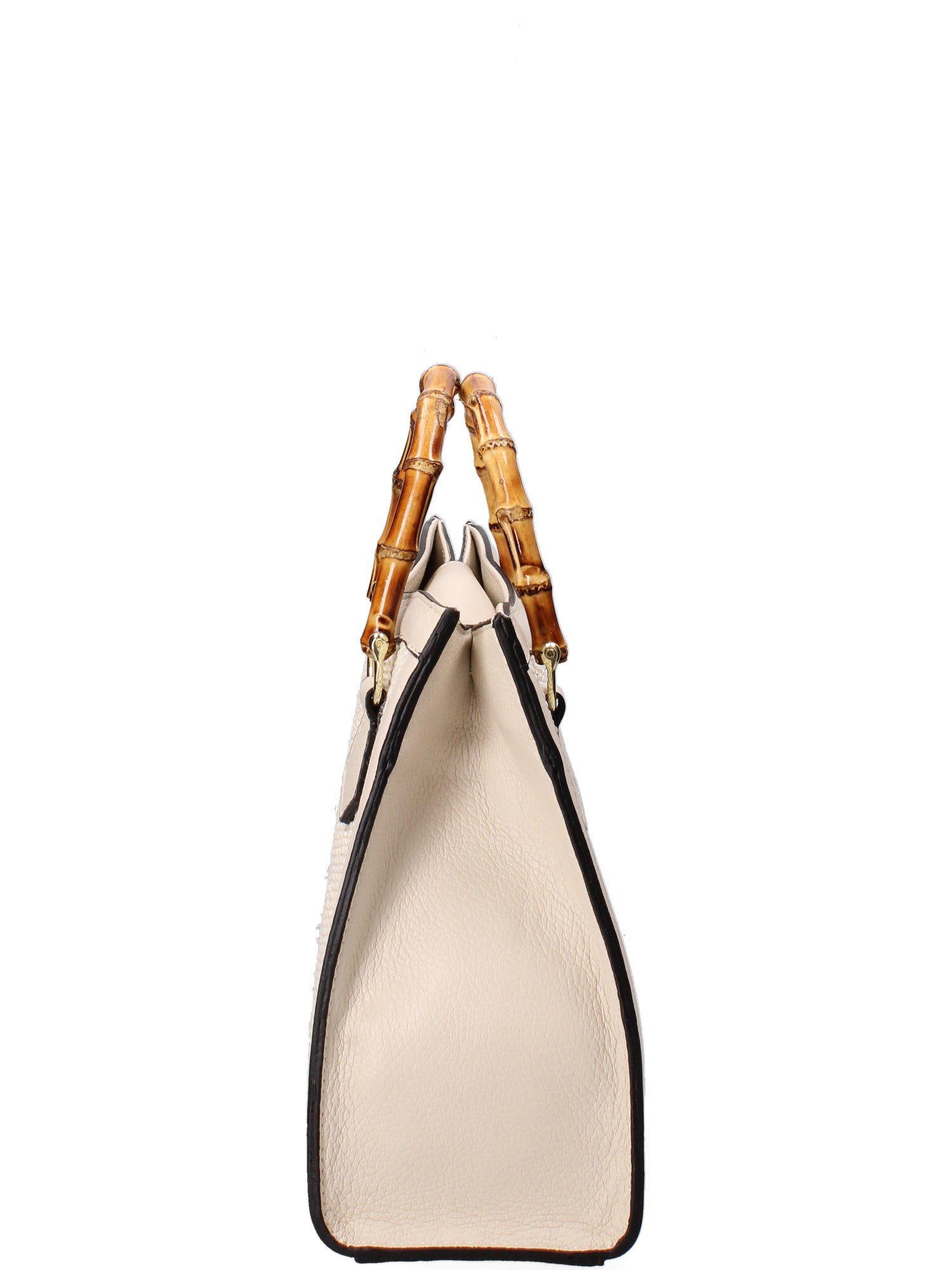 Aella Borsa a mano da donna Paglia e Vera Pelle 5097-148 BEIGE+D37 LATTE Gave Lux
