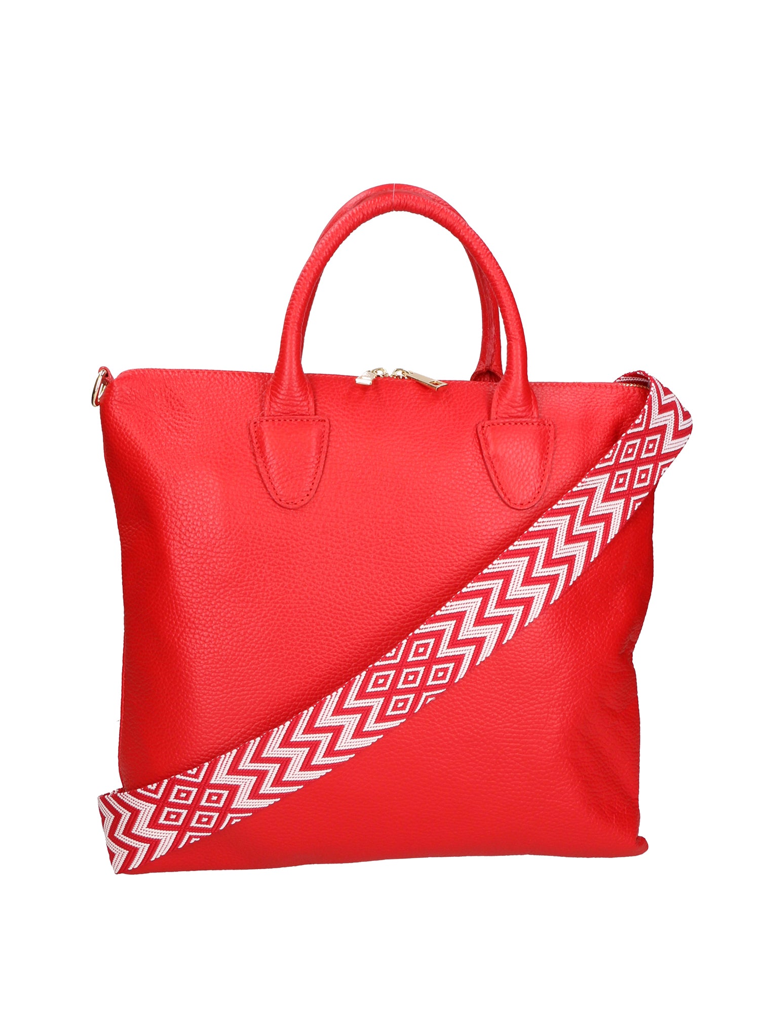 Ginny Borsa a spalla da donna Vera pelle 05981-D58 ROSSO FERRARI Gave Lux