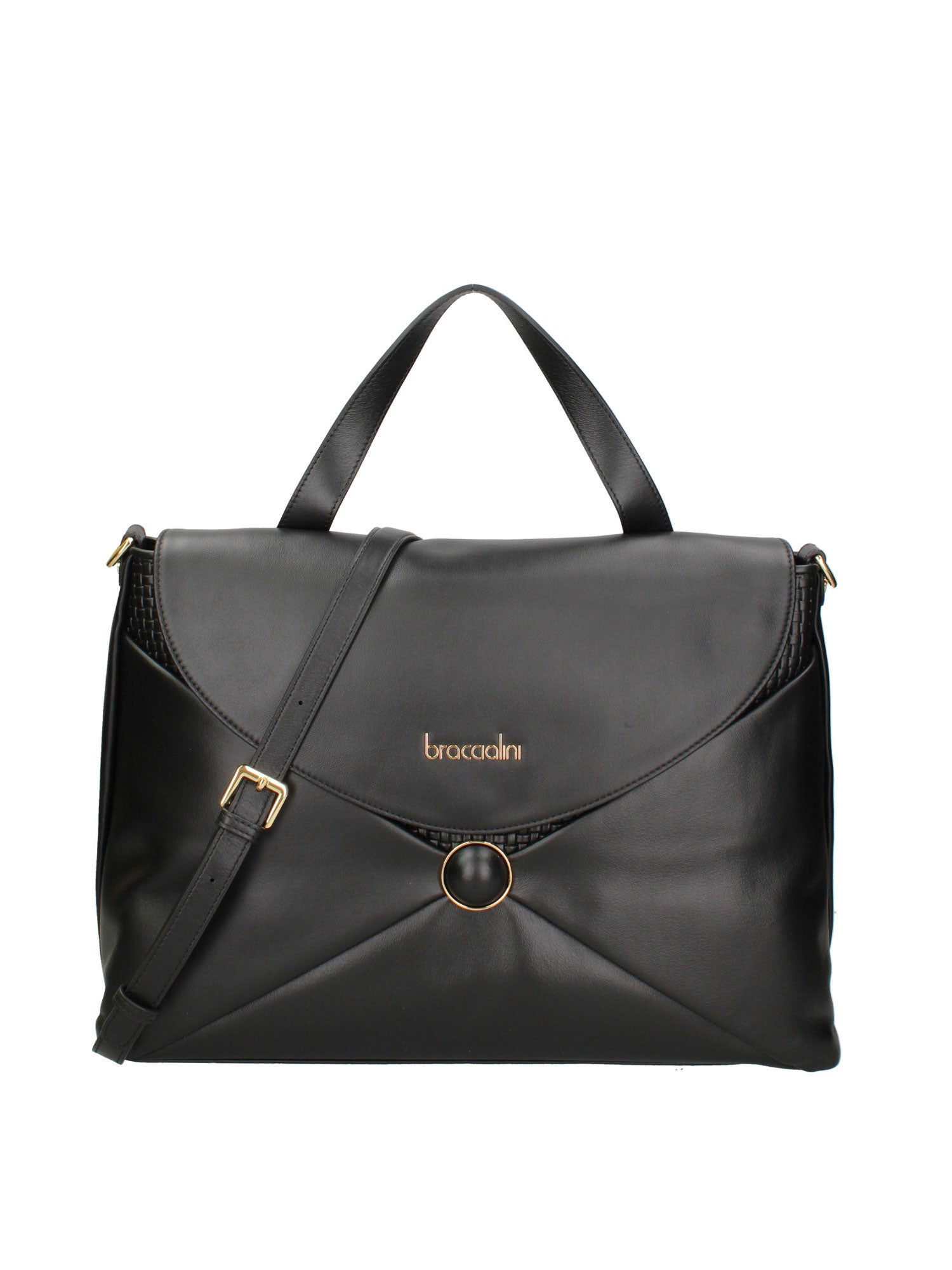 Edera Ultra Borsa a mano da donna 100% pelle B17202-NERO Braccialini