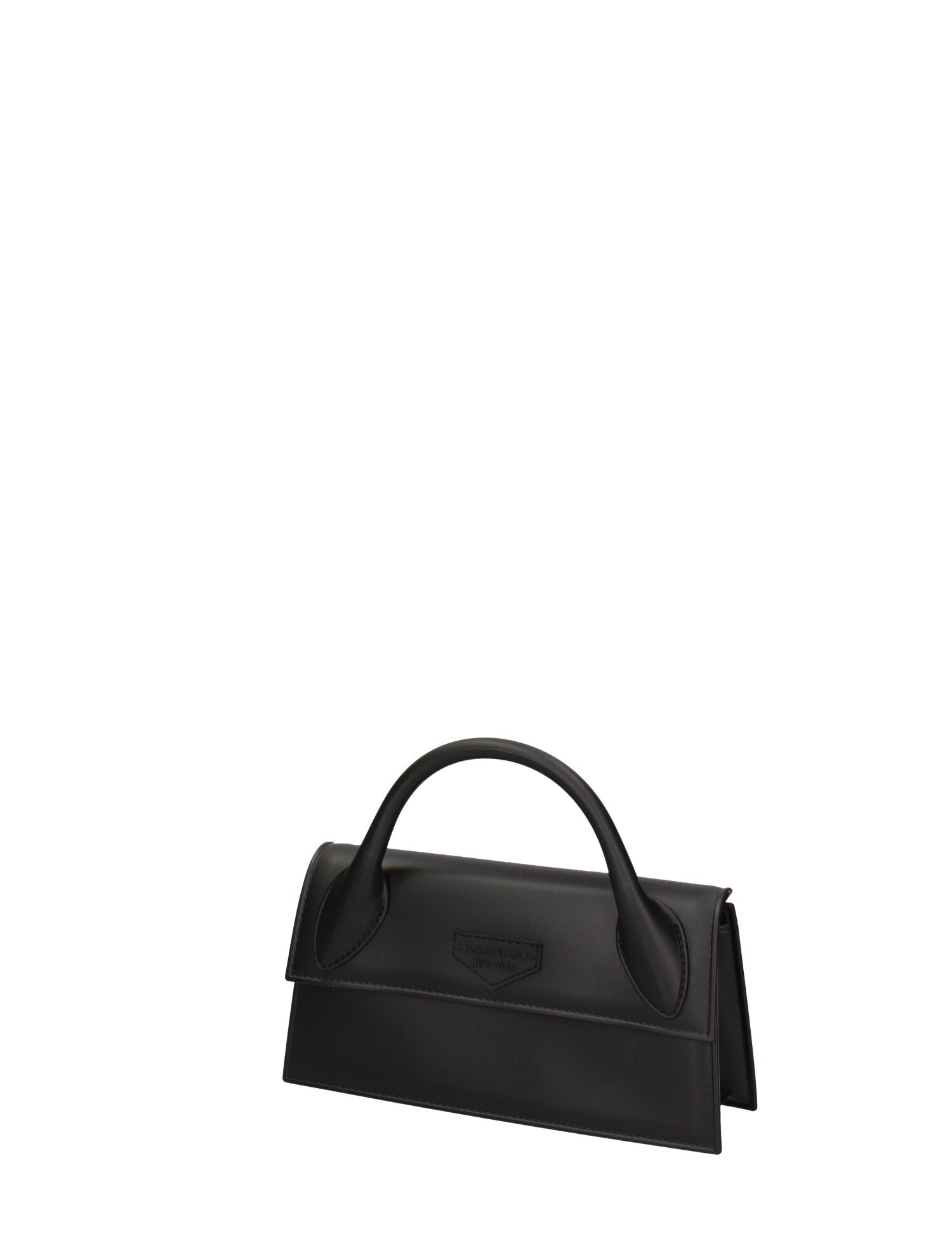 Borsa a mano da donna 100% gomma FLAT ARROW 24-BLACK-LIGHT GOLD Marc Ellis