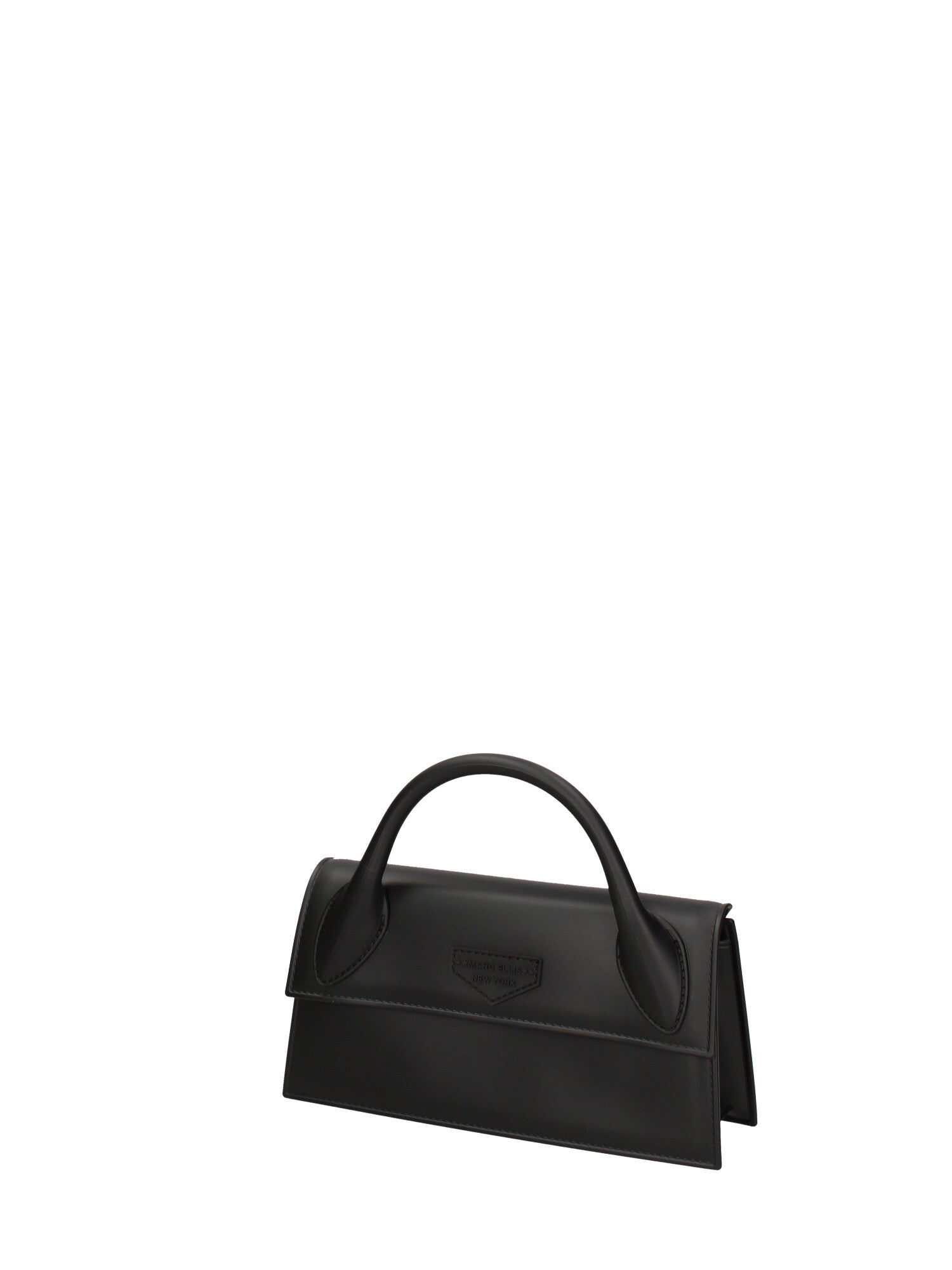 Borsa a mano da donna 100% gomma FLAT ARROW 24-BLACK-LIGHT GOLD Marc Ellis
