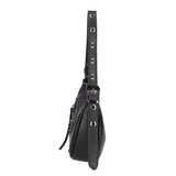 Galatea Borsa a spalla da donna Vera pelle 05708-D28 NERO BLACK Gave Lux