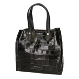 Borsa a mano da donna Pelle Croco Stampata MYB-6027-FW-C28 NERO My Best Bag