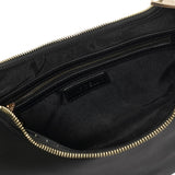 Borsa a spalla da donna 100% poliuretano LAILA-MACRO-BLACK-BRUSH GOLD Marc Ellis