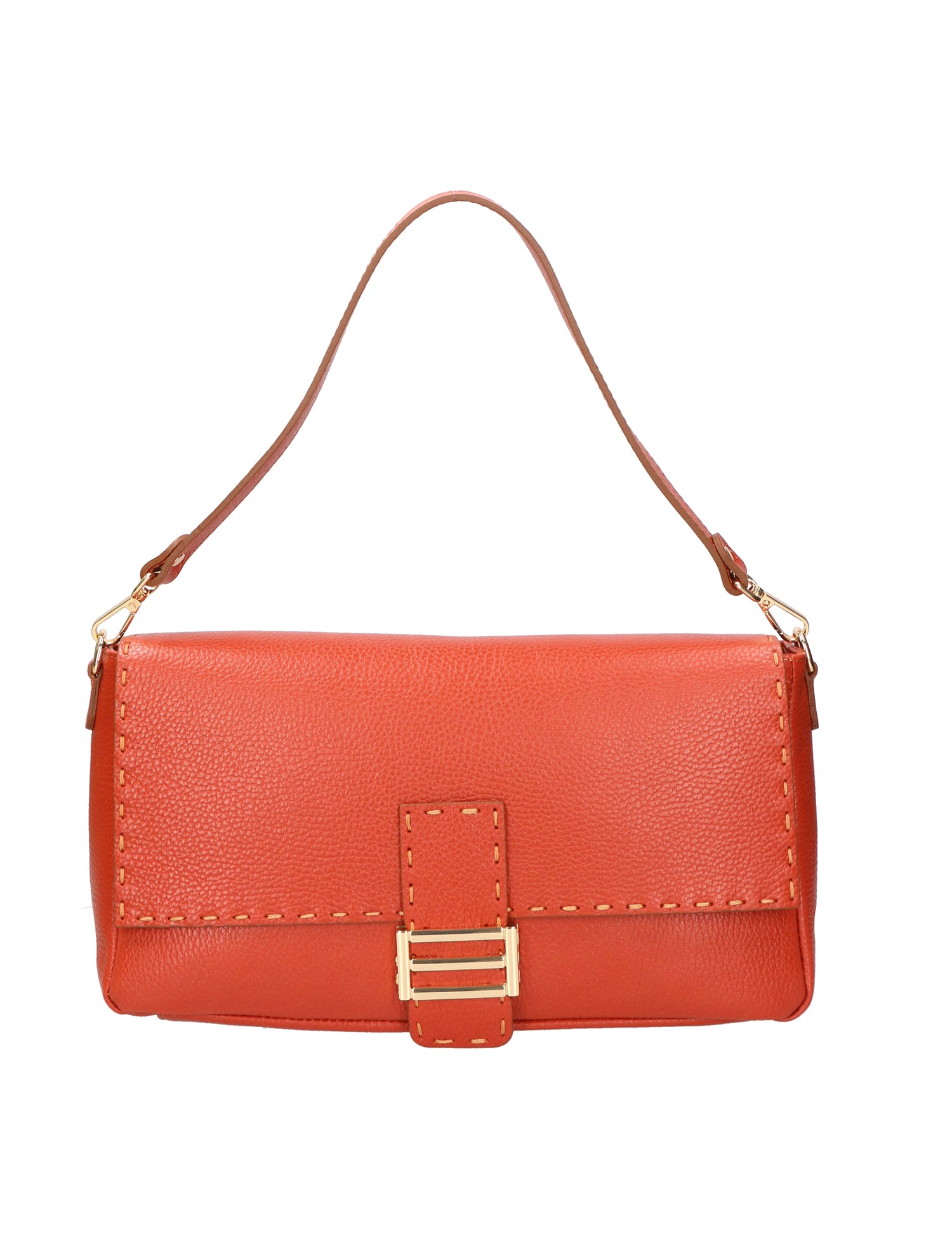 Walda Borsa a spalla da donna Vera pelle 06868-D61 MATTONE Gave Lux