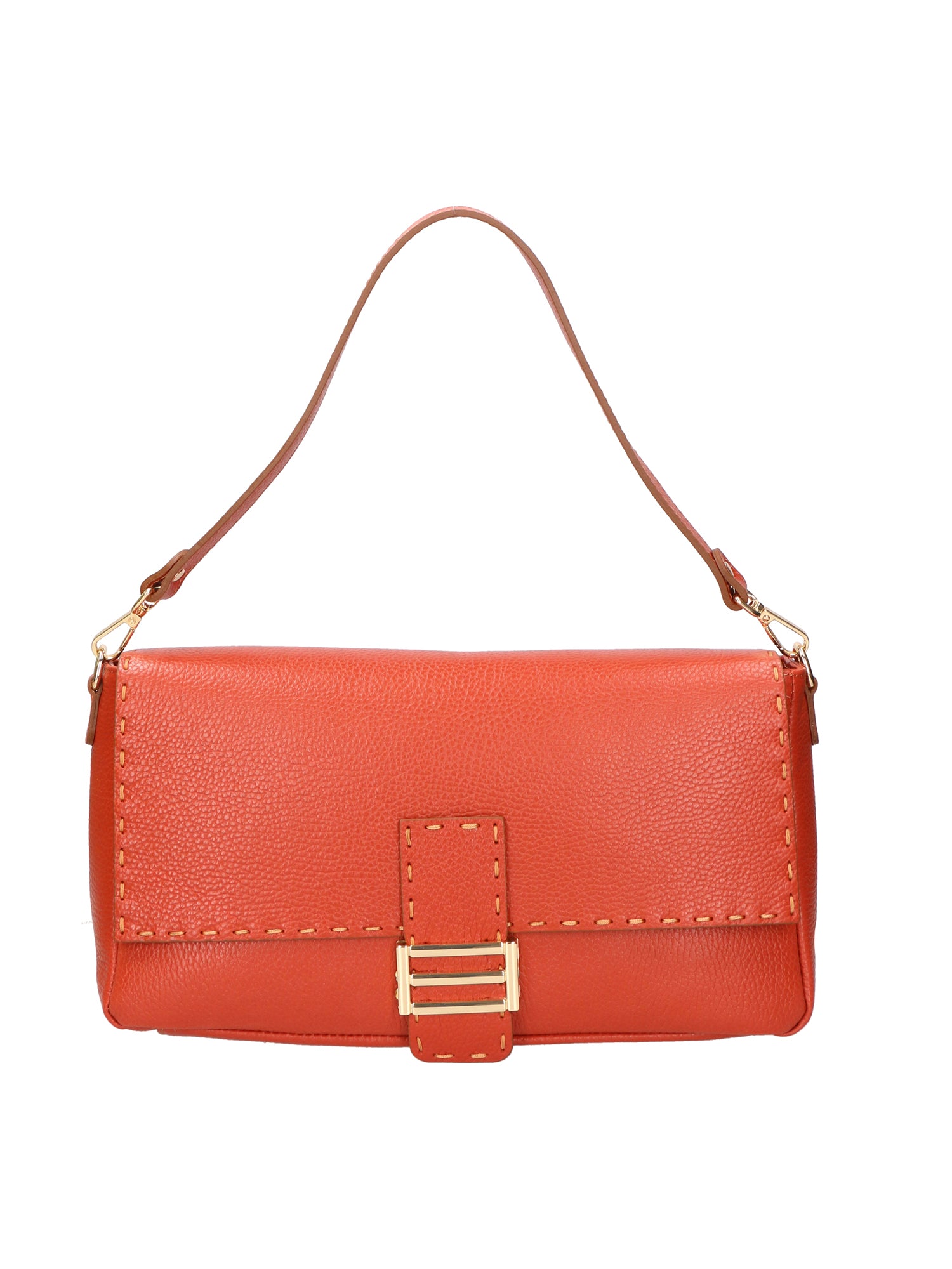 Walda Borsa a spalla da donna Vera pelle 06868-D61 MATTONE Gave Lux