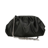 Quinta Borsa a tracolla donna Vera pelle 01448-D28 NERO BLACK Gave Lux