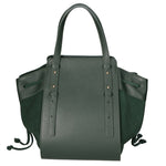 Borsa a mano da donna Vera pelle e suede MYB-8032-FW-06058 VERDE+D14 VERDE SCURO My Best Bag